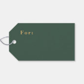 Prettige feestdagen Label Minimalist Classic Cadeaulabel (Achterkant Horizontaal)