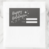 prettige feestdagen Label sticker (Tas)