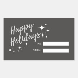 prettige feestdagen Label sticker