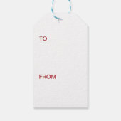 Prettige feestdagen Label Vakantie bloemen- Cadeaulabel (Achterkant)