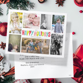 Prettige feestdagen Leuk! 7 Photo Collage Briefkaa