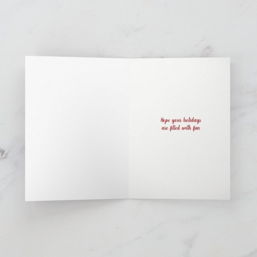 Prettige feestdagen Leuke rendier kerstgroet (Binnen)