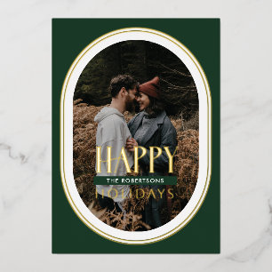 Prettige feestdagen Lijst Gouden folie