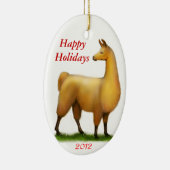 prettige feestdagen  Llama Ornament (Rechts)