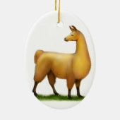 prettige feestdagen  Llama Ornament (Achterkant)