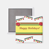 prettige feestdagen Magnet Magneet (Voorkant / Achterkant)