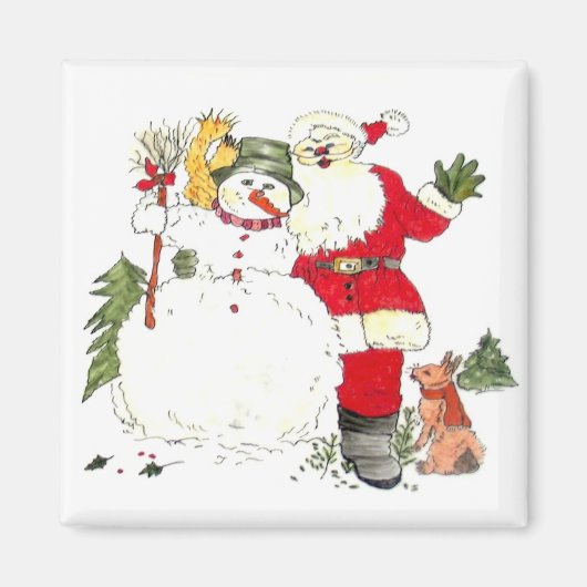 prettige feestdagen Magnet Magneet (Voorkant)