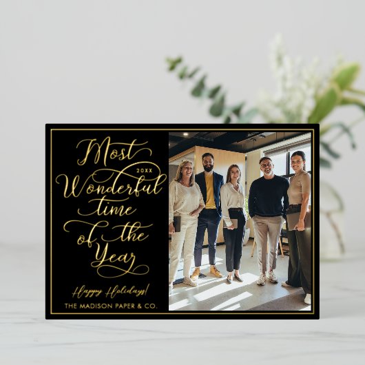 prettige feestdagen Manuscript Business Foto's & L (Staand Voorkant)