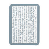 Prettige feestdagen Meertalig Magneet (Verticaal)