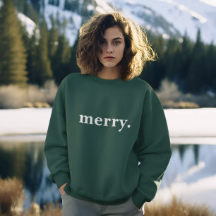 Prettige feestdagen Merry Womens gepersonaliseerd Trui