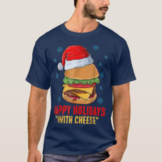 prettige feestdagen met de kaaskerst t-shirt