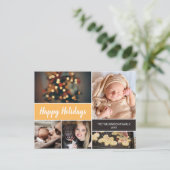 prettige feestdagen met kerstmustard (Staand voorkant)