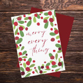 Prettige feestdagen met maretak en hulstbessen