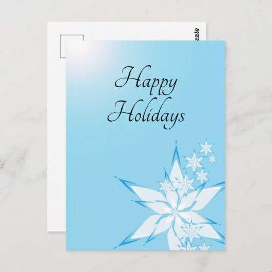 prettige feestdagen met Snowflake Art Briefkaart