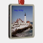 prettige feestdagen metalen ornament (Rechts)