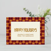 prettige feestdagen middeleeuwse patroon (Staand Voorkant)