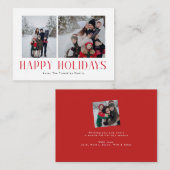 PRETTIGE FEESTDAGEN MINI Modern & Minimal Notitiekaartje (Voorkant / Achterkant)