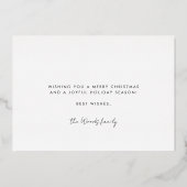 Prettige feestdagen Minimalistisch (Achterkant)