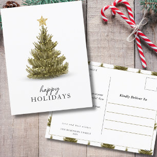 Prettige feestdagen Minimalistische kerstboom