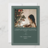 prettige feestdagen minimalistische kerstkaart Gol Kaart (Achterkant)