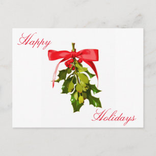 prettige feestdagen mistletoe