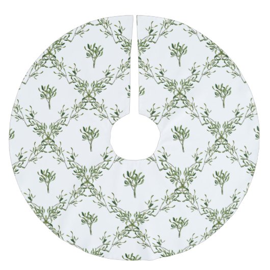 Prettige feestdagen Mistletoe Christmas Floral Kerstboom Rok (Voorkant)
