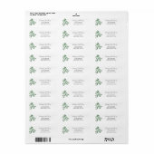 prettige feestdagen Mistletoe Return Address Label (Full Sheet)