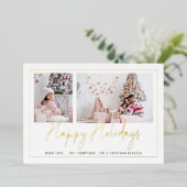 Prettige feestdagen Modern 2 Fotoscript (Staand Voorkant)