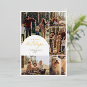 Prettige feestdagen Modern 5 Fotocollage Arch (Staand Voorkant)