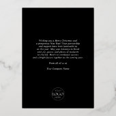 Prettige feestdagen Modern - Business/Corporate Lo (Achterkant)