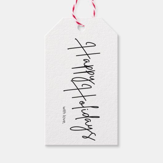 Prettige feestdagen Modern - Cadeau Label Cadeaulabel (Voorkant)