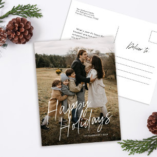 Prettige feestdagen Modern eenvoudig script