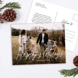 Prettige feestdagen Modern eenvoudig script