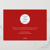 Prettige feestdagen Modern Elegant (Achterkant)