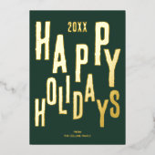 Prettige feestdagen Modern Groen Feest (Voorkant)