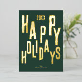 Prettige feestdagen Modern Groen Feest (Staand Voorkant)