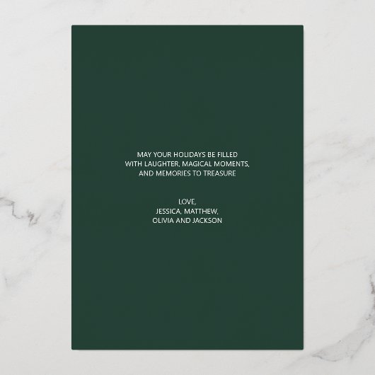 Prettige feestdagen Modern Groen Feest (Achterkant)