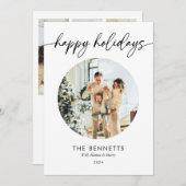 Prettige feestdagen Modern jaar in Review Feestdagenkaart (Voorkant / Achterkant)