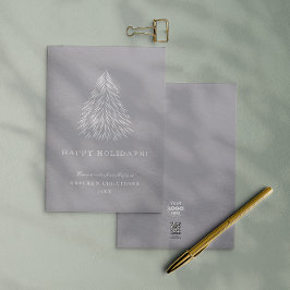 Prettige feestdagen Modern Minimaal Feestdagenkaart