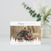 Prettige feestdagen Modern Minimalistisch, Briefkaart (Staand voorkant)