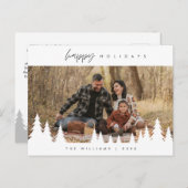 Prettige feestdagen Modern Minimalistisch, Briefkaart (Voorkant / Achterkant)