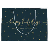 Prettige feestdagen Modern minimalistisch Groot Cadeauzakje (Achterkant)