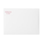 prettige feestdagen | Modern minimalistisch rood r (Voorkant)