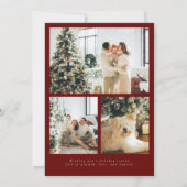 Prettige feestdagen Modern minimalistisch script Feestdagenkaart (Achterkant)