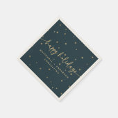 Prettige feestdagen Modern minimalistisch Servet (Hoek)
