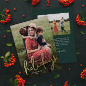 Prettige feestdagen Modern Script Foto