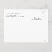 Prettige feestdagen Modern Script - Kerstfotokaart (Achterkant)