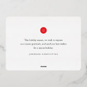 Prettige Feestdagen Modern Winter Sneeuw Dorp (Achterkant)