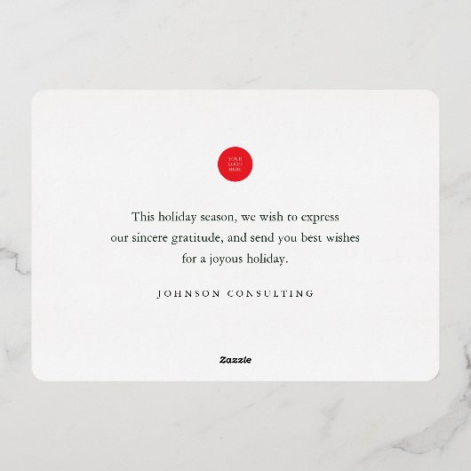 Prettige Feestdagen Modern Winter Sneeuw Dorp (Achterkant)