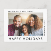 Prettige feestdagen Moderne 2 foto (Voorkant)